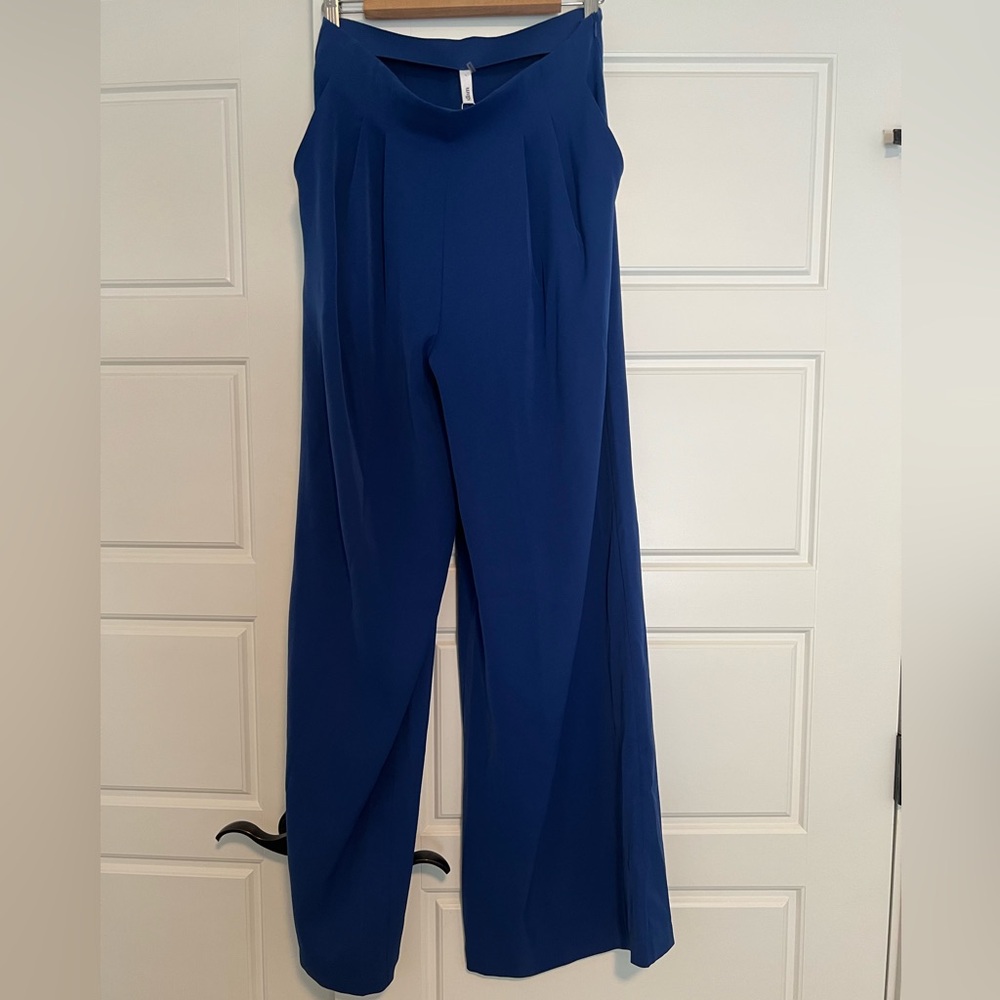 Glam Women's Wide Leg Pant in Deep Blue